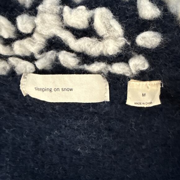 Sleeping On Snow Anthropologie First Snow Cardigan Sweater Coat Size M Wool - Picture 6 of 7